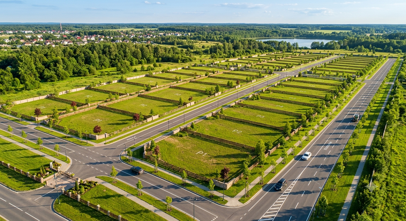 Plotted residential land parcels inside MET City